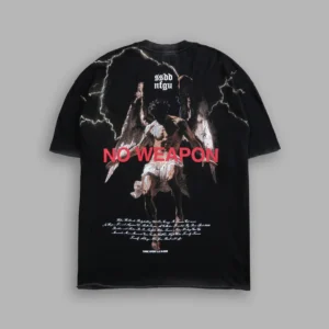 FALLEN ANGEL RAW HEM PREMIUM OVERSIZED TEE